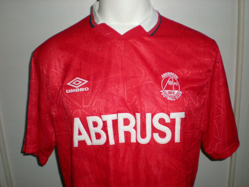 maillot aberdeen fc domicile 1992-1993 rétro