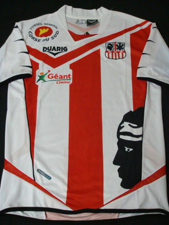 maillot ac ajaccio domicile 2009-2010 pas cher