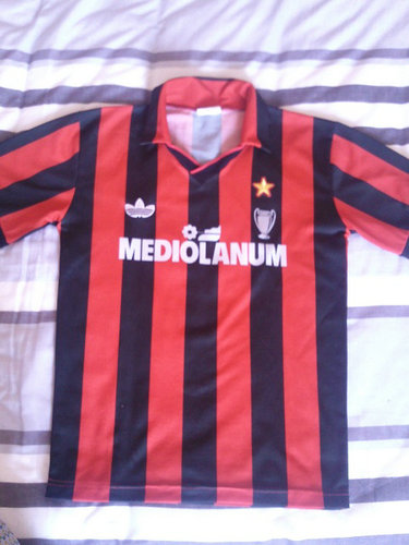 maillot ac milan domicile 1991-1992 rétro
