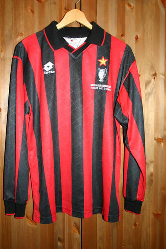 maillot ac milan domicile 1994 rétro