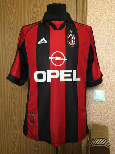 maillot ac milan domicile 1998-1999 rétro