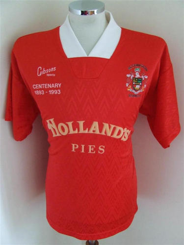 maillot accrington stanley domicile 1993-1994 rétro