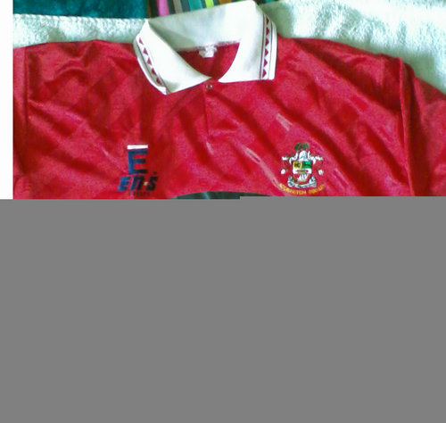 maillot accrington stanley domicile 1995-1996 rétro