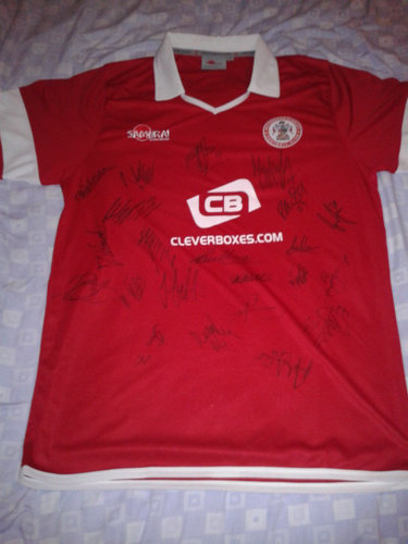 maillot accrington stanley domicile 2011-2013 rétro