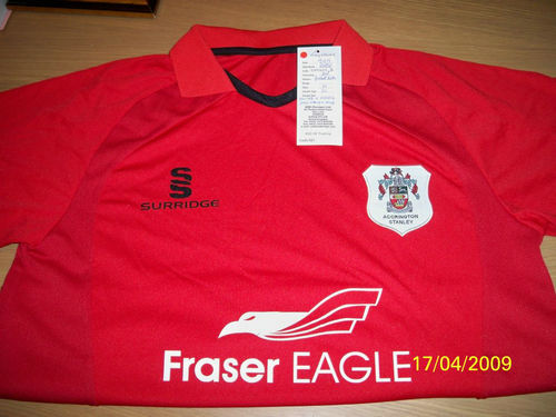 maillot accrington stanley particulier 2006-2007 rétro