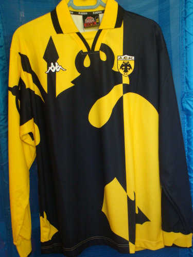 maillot aek athènes domicile 1997-1998 pas cher