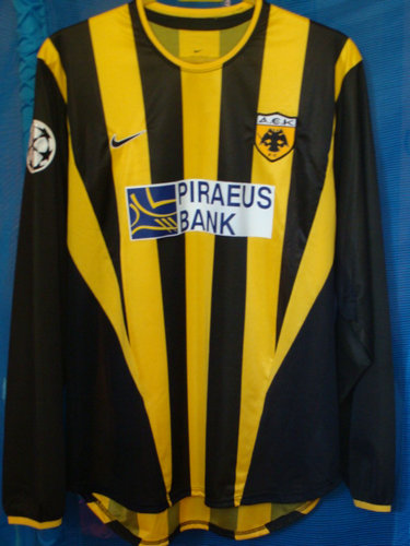 maillot aek athènes domicile 2001-2002 pas cher