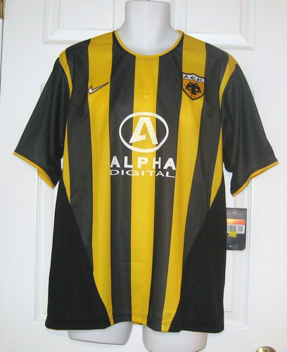 maillot aek athènes domicile 2002-2003 rétro