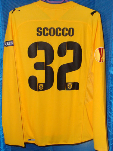 maillot aek athènes domicile 2009-2010 rétro