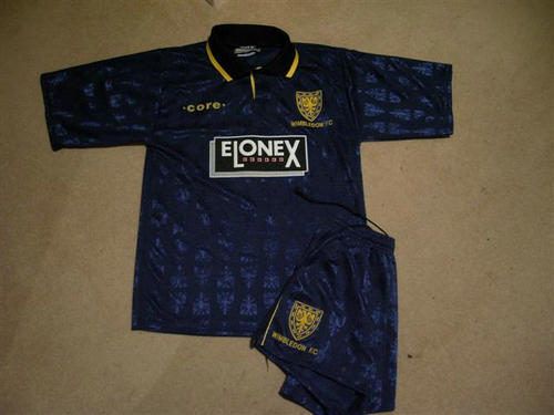 maillot afc wimbledon domicile 1995-1996 rétro