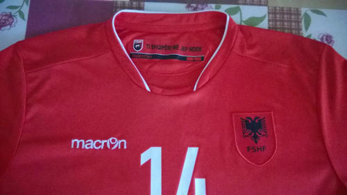 maillot albanie domicile 2016-2017 rétro