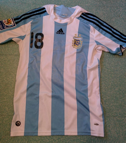 maillot argentine domicile 2007-2009 pas cher
