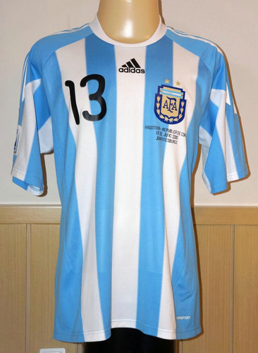 maillot argentine domicile 2010-2011 rétro