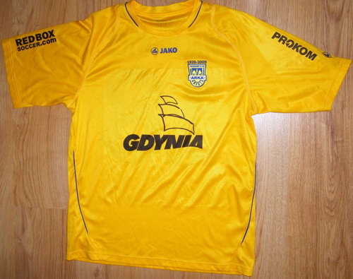 maillot arka gdynia domicile 2009 rétro