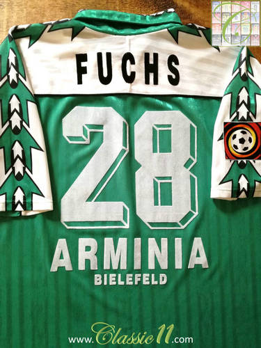 maillot arminia bielefeld exterieur 1997-1998 rétro