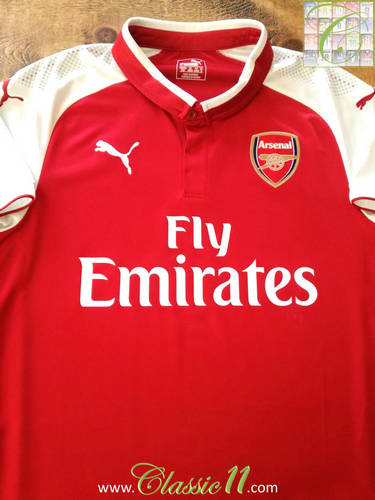 maillot arsenal fc domicile 2017-2018 rétro