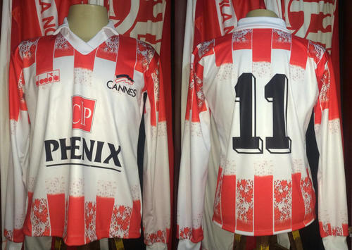 maillot as cannes domicile 1991 rétro