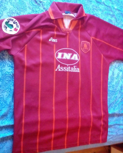 maillot as rome domicile 1996-1997 rétro