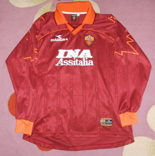 maillot as rome domicile 1999-2000 pas cher