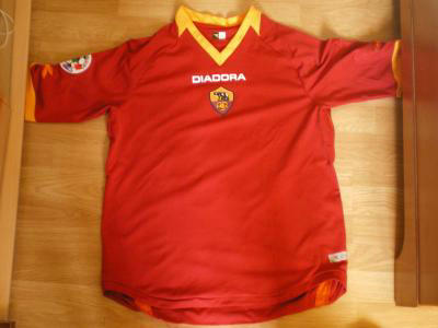 maillot as rome domicile 2006-2007 rétro