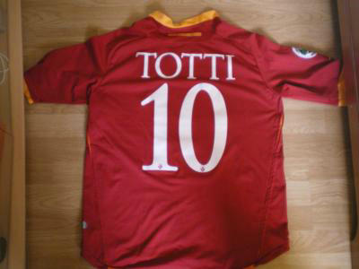 maillot as rome domicile 2006-2007 rétro