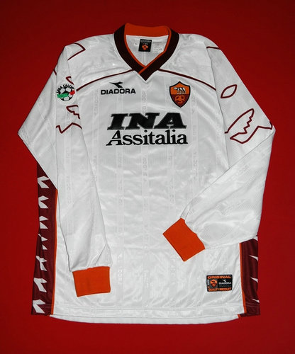 maillot as rome exterieur 1999-2000 rétro
