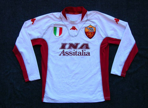 maillot as rome exterieur 2001-2002 pas cher