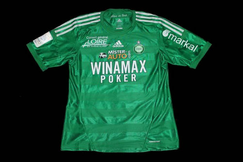 maillot as saint-étienne domicile 2012-2013 rétro