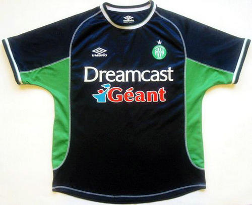 maillot as saint-étienne exterieur 2000-2001 rétro