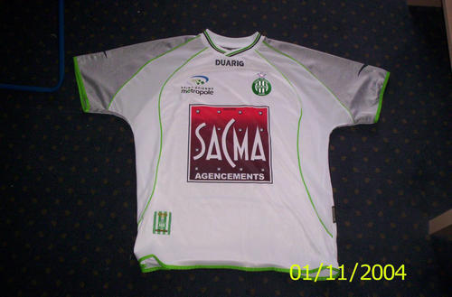 maillot as saint-étienne exterieur 2003-2004 pas cher