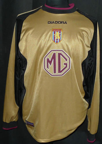 maillot aston villa gardien 2002-2003 rétro