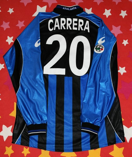maillot atalanta bergame domicile 2001-2002 rétro maillot atalanta bergame domicile 2001-2002 rétro