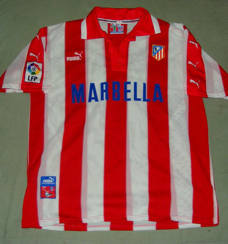 maillot atlético de madrid domicile 1997-1998 rétro