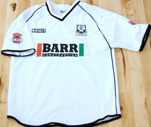 maillot ayr united domicile 2000-2001 rétro