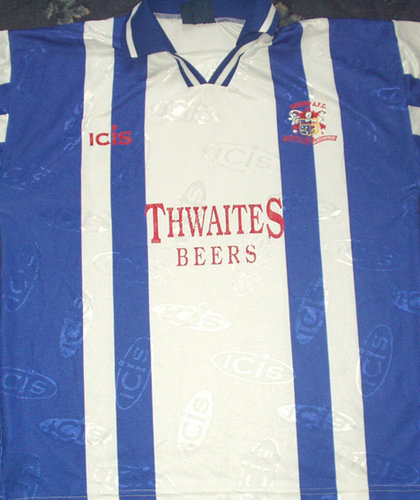 maillot barrow afc domicile 1997-1998 rétro