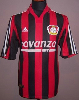 maillot bayer leverkusen domicile 2000-2001 pas cher