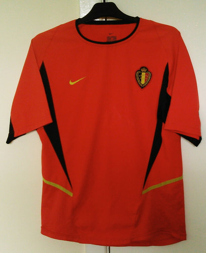 maillot belgique domicile 2002-2004 pas cher