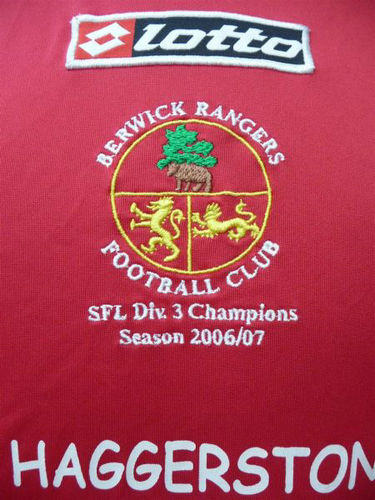 maillot berwick rangers particulier 2007 rétro