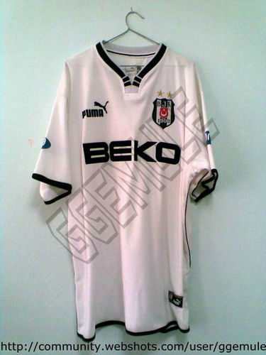 maillot beşiktaş jk domicile 2001-2002 rétro