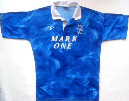 maillot birmingham city fc domicile 1990-1991 rétro