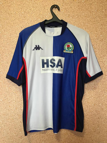 maillot blackburn rovers fc domicile 2003-2004 rétro