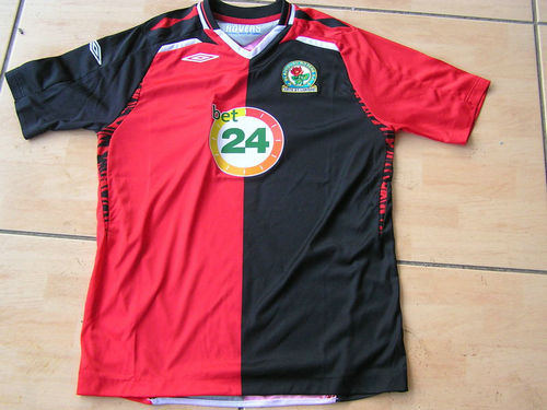 maillot blackburn rovers fc exterieur 2007-2008 rétro