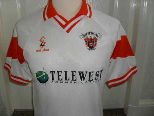 maillot blackpool fc exterieur 1999-2001 rétro