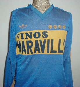 maillot boca juniors domicile 1983 rétro