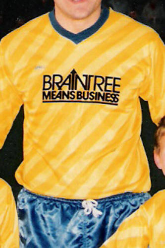 maillot braintree town domicile 1987-1989 rétro