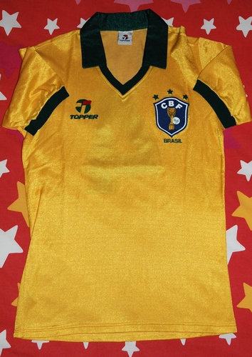 maillot brésil domicile 1985 rétro
