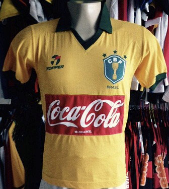 maillot brésil domicile 1987 pas cher