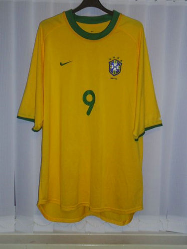 maillot brésil domicile 2000-2002 pas cher