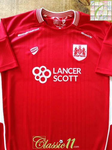 maillot bristol city fc domicile 2016-2017 rétro