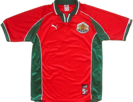 maillot bulgarie exterieur 1998-2000 rétro